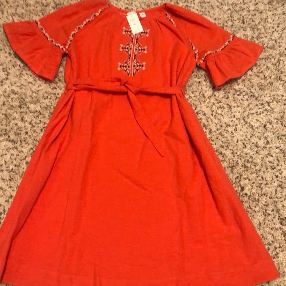 GAP Girls Tangerine Orange A Line Dress Size XL